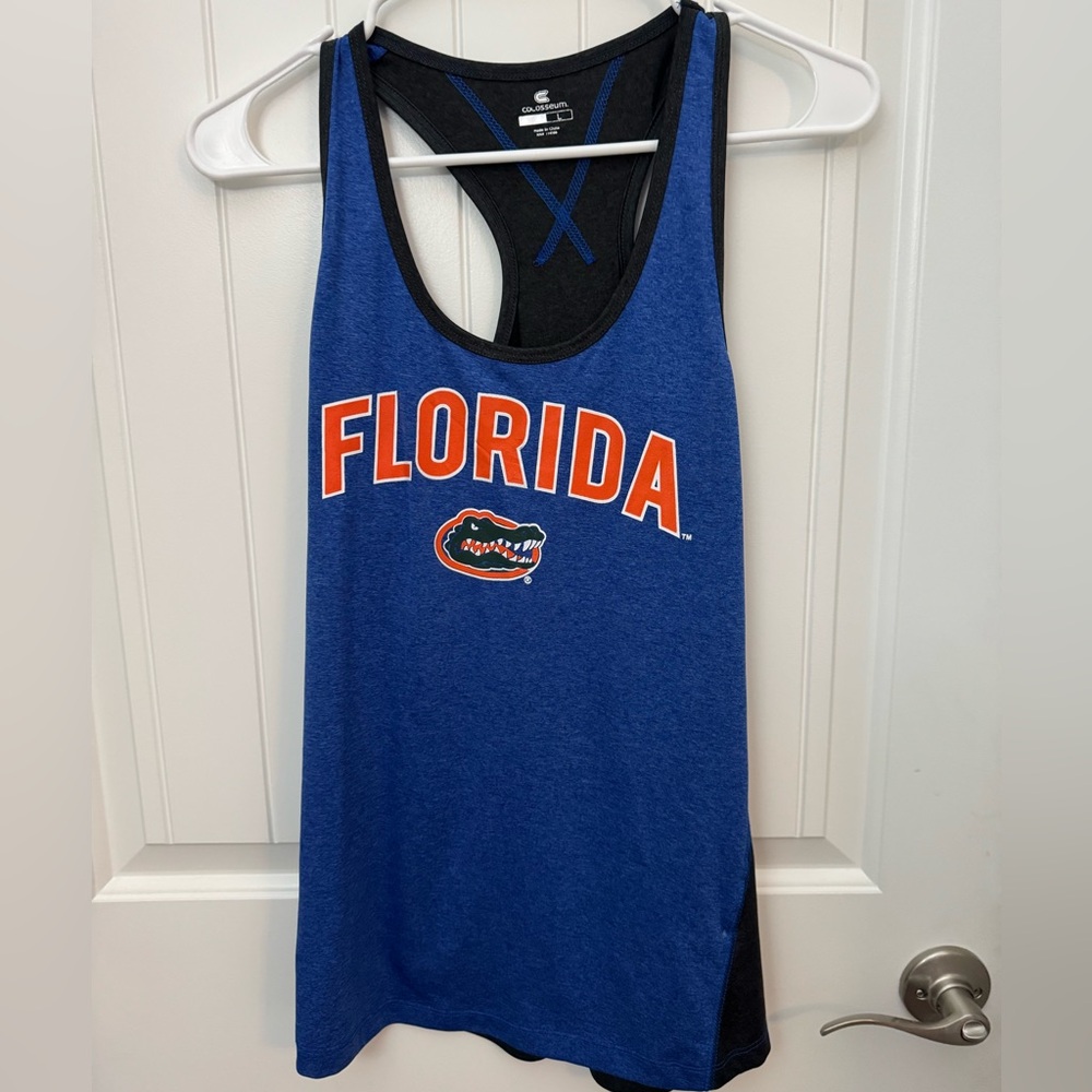 Colosseum Gray and Blue university of Florida women’s  Athletic Tank large #127